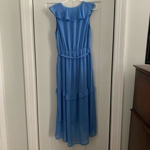 Charles Henry Blue Midi Dress